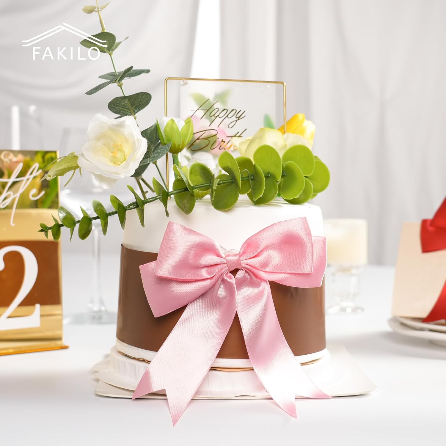 Pink Satin Bows for Gift Wrapping, 14cm Ribbon Gift Bows for Birthday, Wedding, Party,Christmas Decoration,Valentines Day bow24 Pcs - Image 9