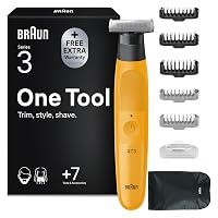 Braun Series XT3 Rasoio Elettrico Barba Tutto-In-Uno, XT3205 Giallo