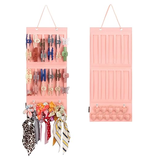 Hanging Hair Claw Clips Holder for Women Lady, Claw Hair Clip Storage Organizer for