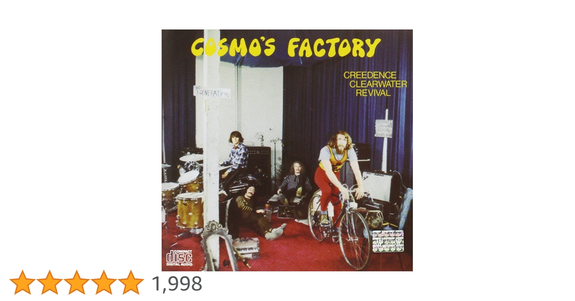 [新品同様☆高音質盤] CCR - Cosmos Factory クリーデンス・クリアウォーター・リヴァイヴァル『Cosmo's