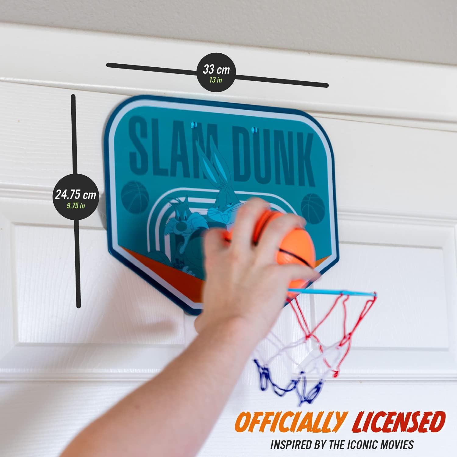 Paladone Space Jam Basketball Hoop Foldable Hoop Hooked for Over