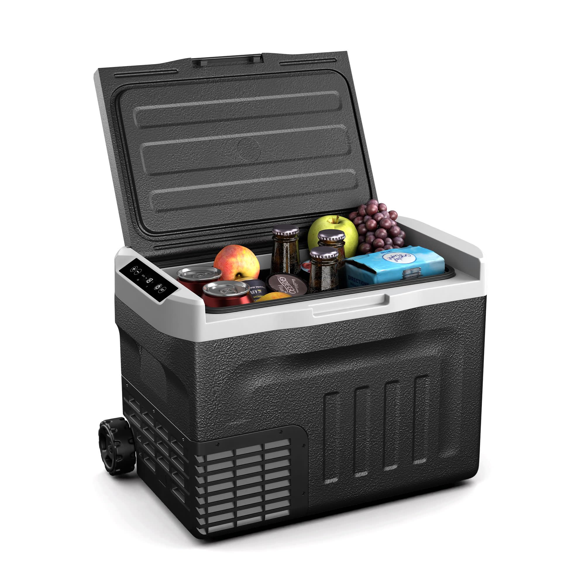 Klarstein PolarForce 30-Liter- Kühlbox – Tragbare elektrische Kompressor-Kühlbox mit LCD-Bedienfeld, -20°C bis 20°C, Dual Power (12V/230V), ECO-Modus, Ideal für Camping und Road-Trips, Gefrierbox