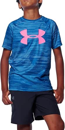 Amazon.com: Under Armour Boys' Tech Big Logo Printed Short Sleeve Gym T ...