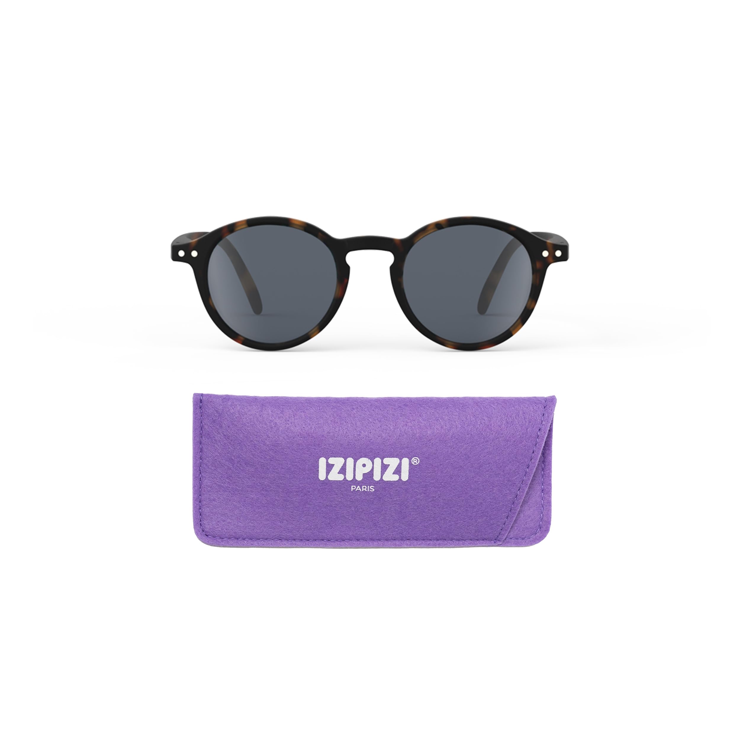 IZIPIZI #D Pantos Lunettes de soleil pour enfants de 3 à 11 ans, 100 % protection UV, verres polarisés gris