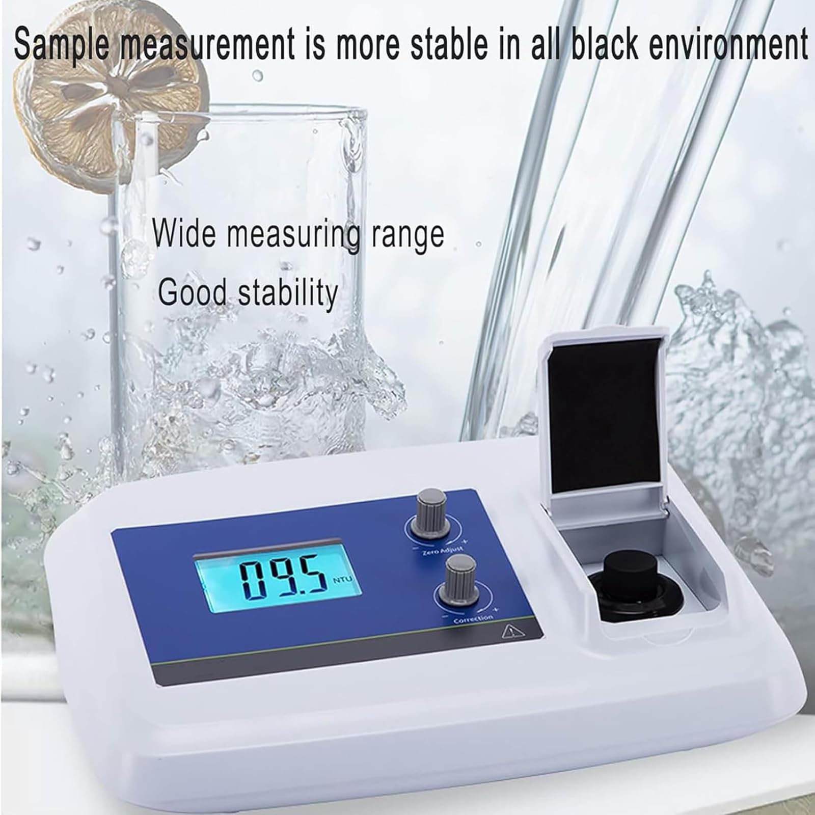 Probador De Turbidez Digital, Medidor De Turbidez De Mesa, Luz Dispersa De 90°, Rango De Medición 0~200 NTU, Repetibilidad ≤0,8%, para Laboratorio, Plantas De Agua Pura, Agua Industrial