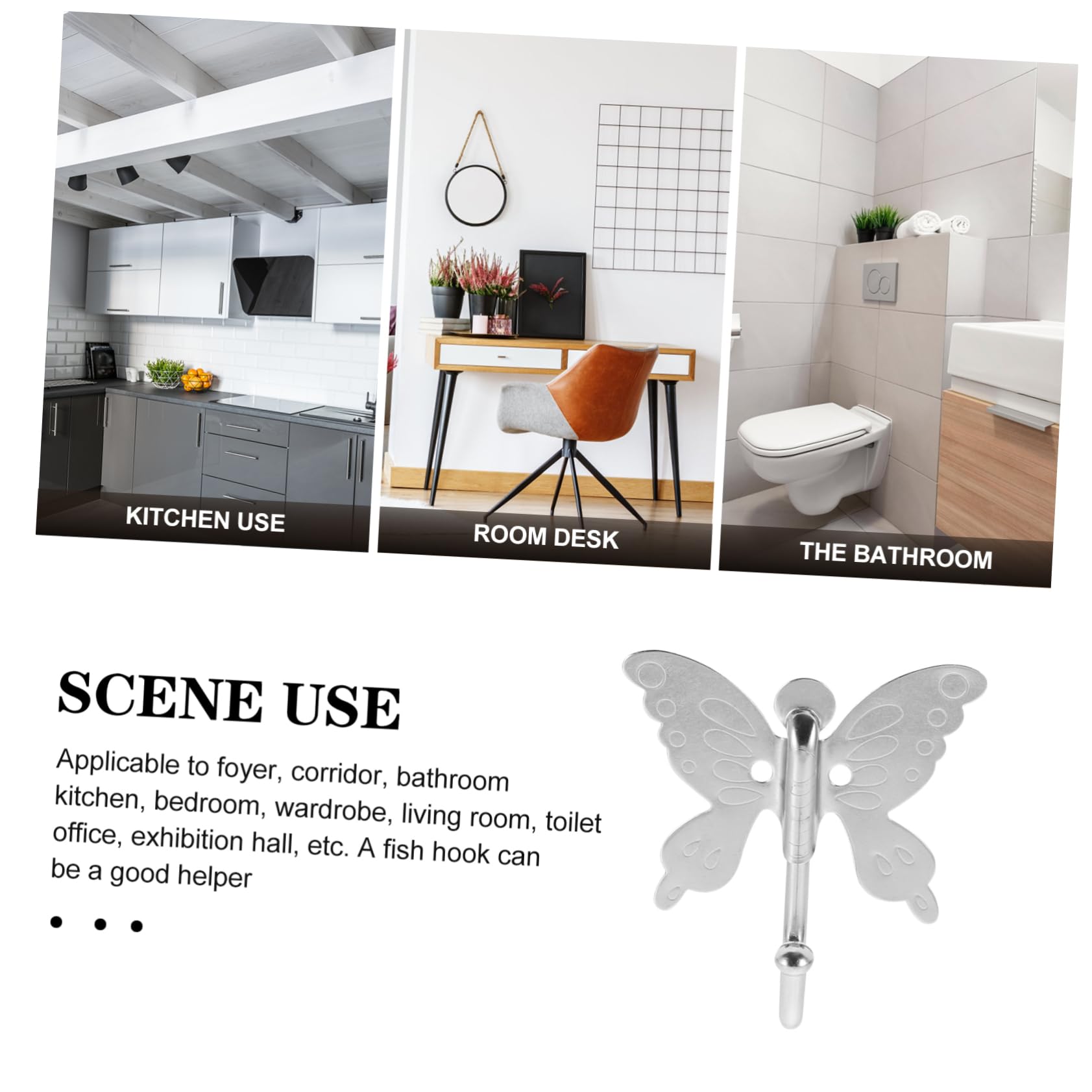 Gatuida 3sets Inossidabile Per Appendere Cappotti Asciugamani e Accessori Facile Installazione Per Decorazioni Casa