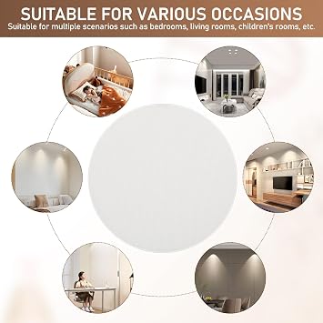 2pcs Lamp Shade Diffuser 18cm Plastic Cover for Ceiling Lamps
