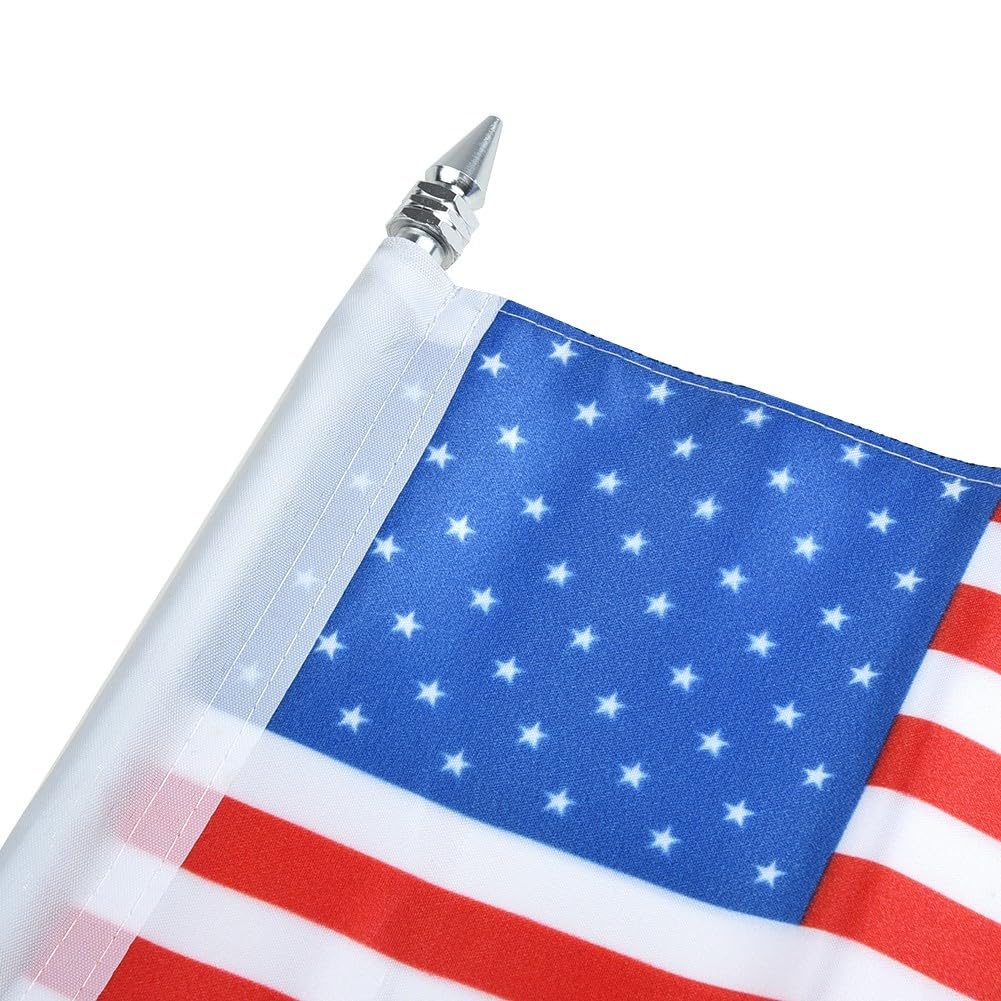 Dolvitrny For American Flag Motorcycle Accessory with Mount, For Durable Polyester Flag and Galvanized Pole, Motorbike Rear Rack Flag Holder for GL1800 and Touring Bikes — view 5