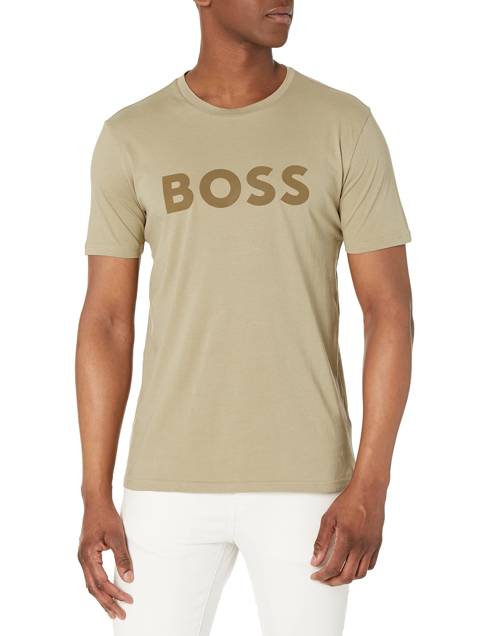 BOSSMen's Bold Logo Short-Sleeve Jersey T-Shirt