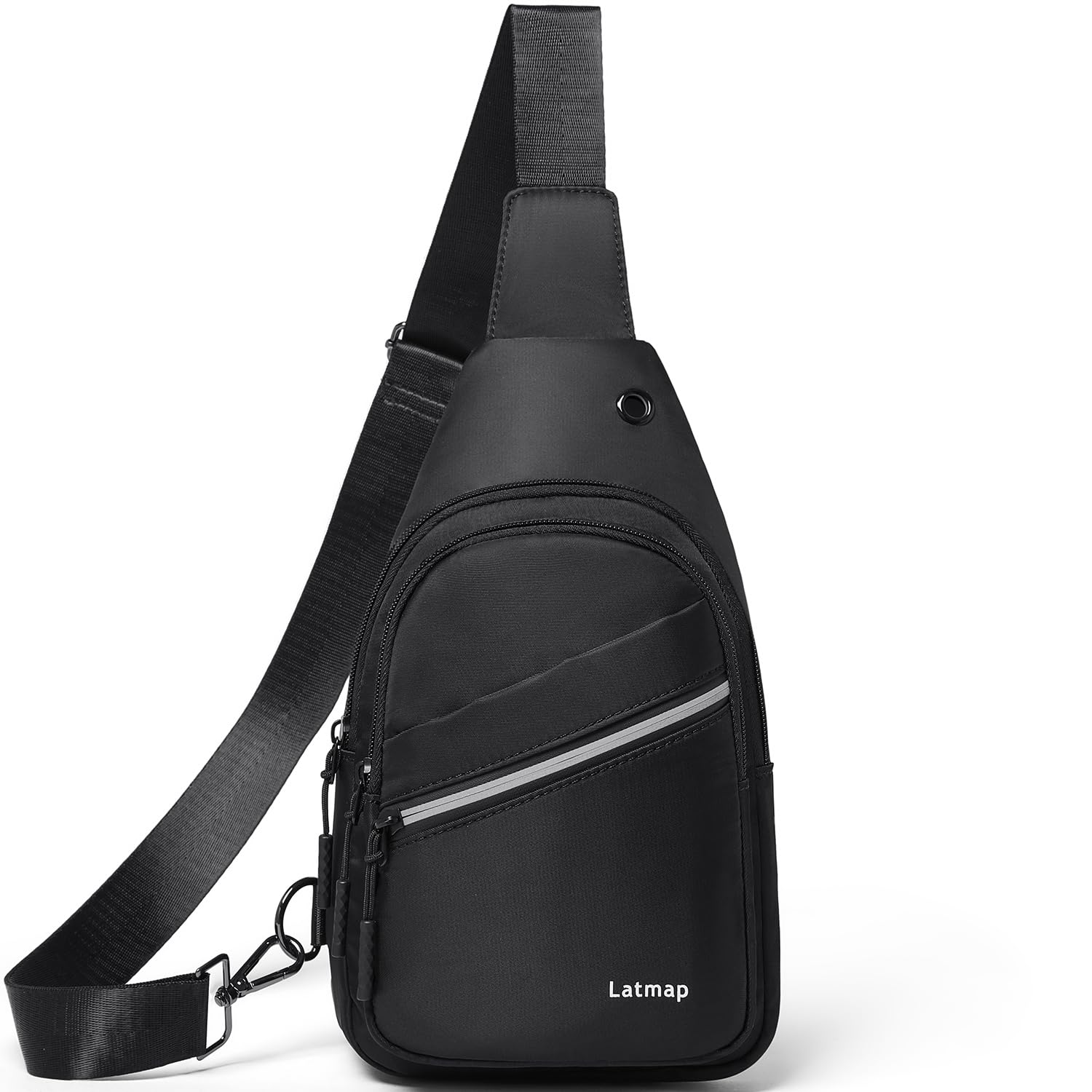 LATMAP Sling Bag For Women Faux Leather Small Casual Daypack Backpack Fanny Pack Crossbody Chest Bags Purse