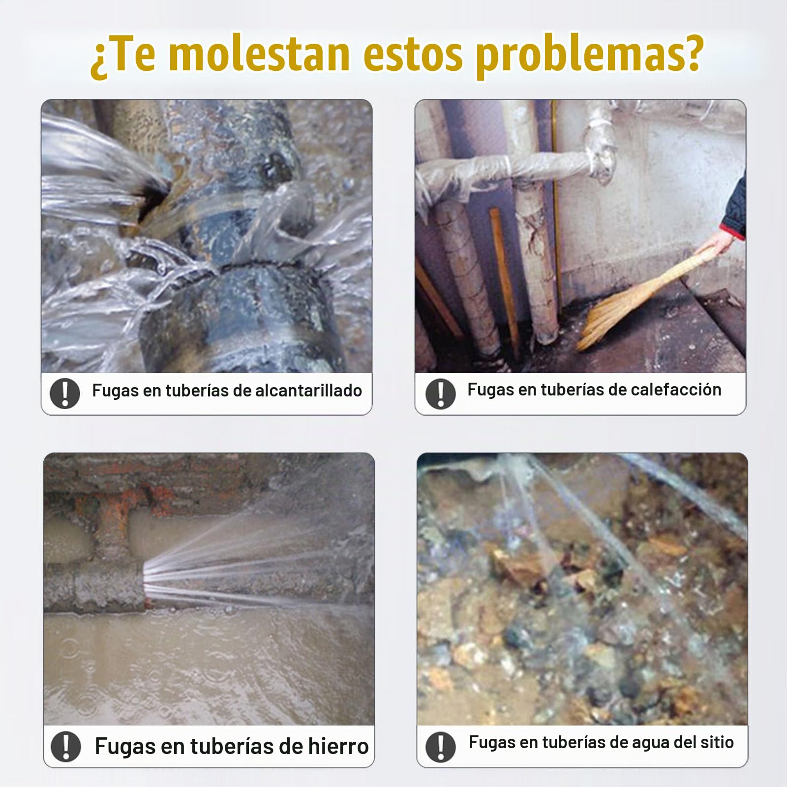 Detector Profesional de Fugas de Agua Subterránea – Alcance 4M, Frecuencia Ajustable 1-4500Hz, Cancelación de Ruido – 30H Batería – para Fontaneros, Municipios & Obras
