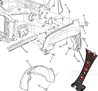 Vista 6 de Rexka 40 clips de moldeo de panel basculante para GM 11518357 Chevrolet Avalanche Impala Lumina Monte Carlo Suburban Cadillac Escalade