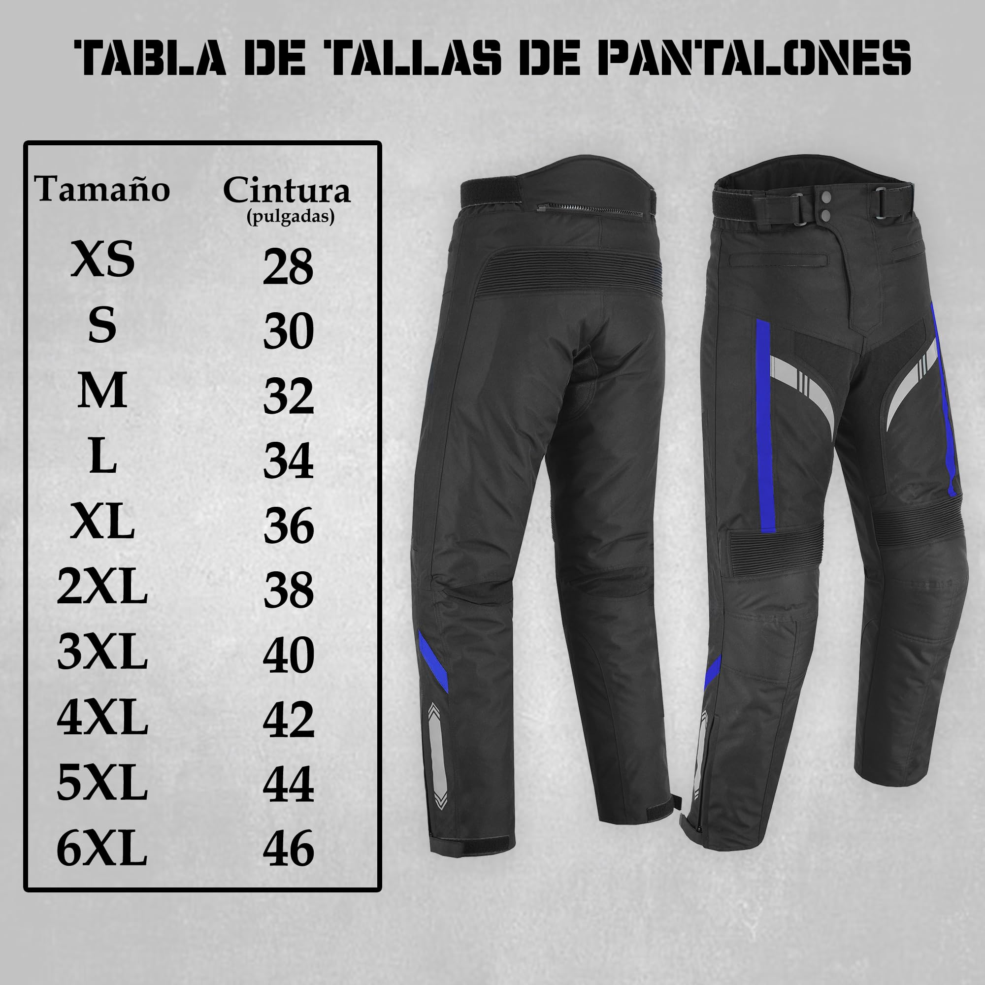 Pantalones de Moto Hombre, Pantalones Protectores de Tejido Cordura Impermeables, Pantalones de Moto con Armadura extraíble