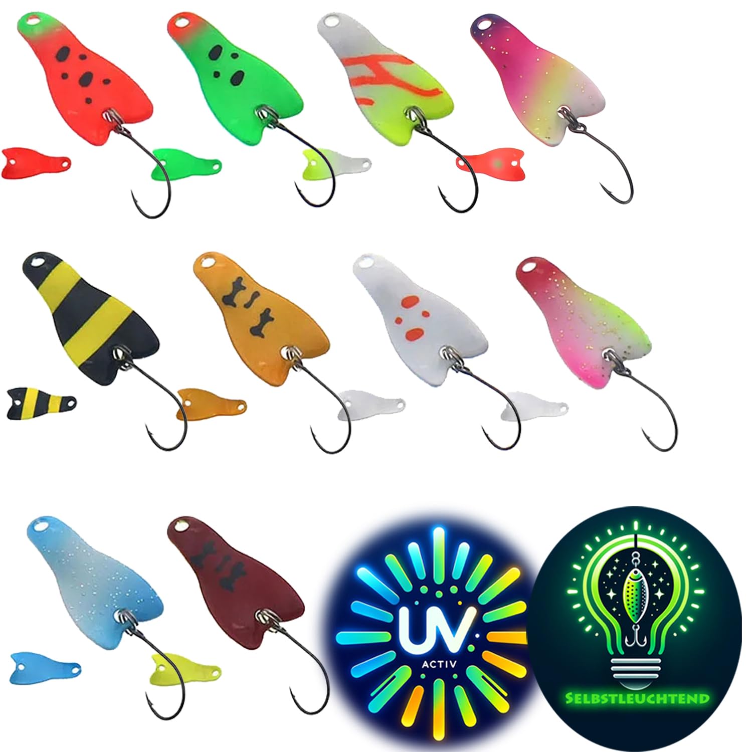 Njord Kalastus Wingspoons UV-Aktiv 10x 2,8g 3cm in Spoonbox | Messeneuheit  2025 | Spoon Set Forelle Spoons Forelle Forellenkder Neuheiten Forellen  Spoon Box Forellen Angeln Angelzubehr Forelle : Amazon.de: Sport & Freizeit