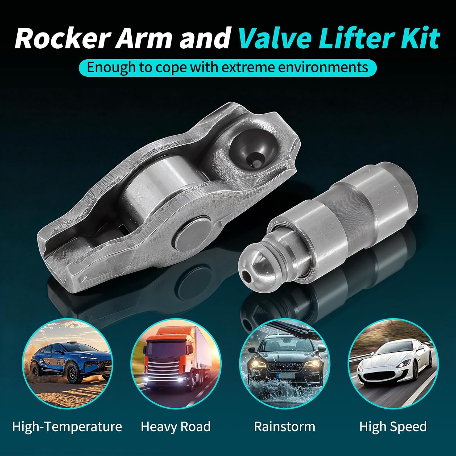Dokili 12 Pcs 5184296AH Rocker Arm and Lifter Kit w/Cam Phaser Locking Tool Fit for Chrysler 200 300 3.6l 2011-2019 Jeep Cherokee Grand Wrangler Dodge Durango Charger Grand Caravan Ram Promaster