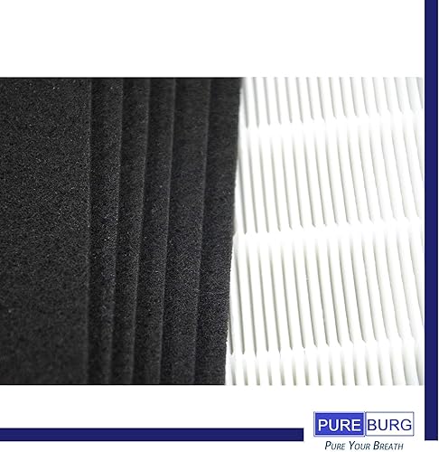 Miniatura 3 de PUREBURG AeraMax 300 Juego de filtros HEPA de repuesto compatible con Fellowes HF-300 compatible con Fellowes AP300PH HF300 AeraMax 290 300 DX95