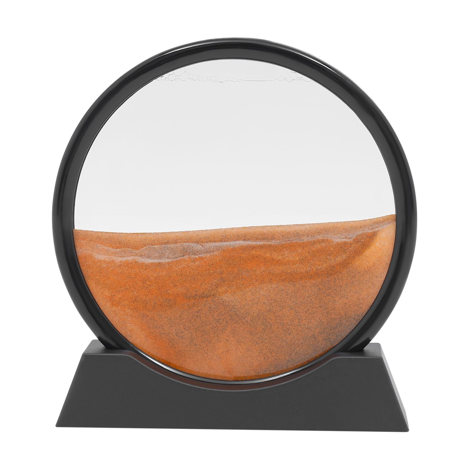 Armanyya Cuadro de Arena en Movimiento, Pintura De Arena Que Fluye, Alivia el estrés, Ángulo de giro 360°, sobremesa, Para el hogar, oficina, decoración, arte de escritorio