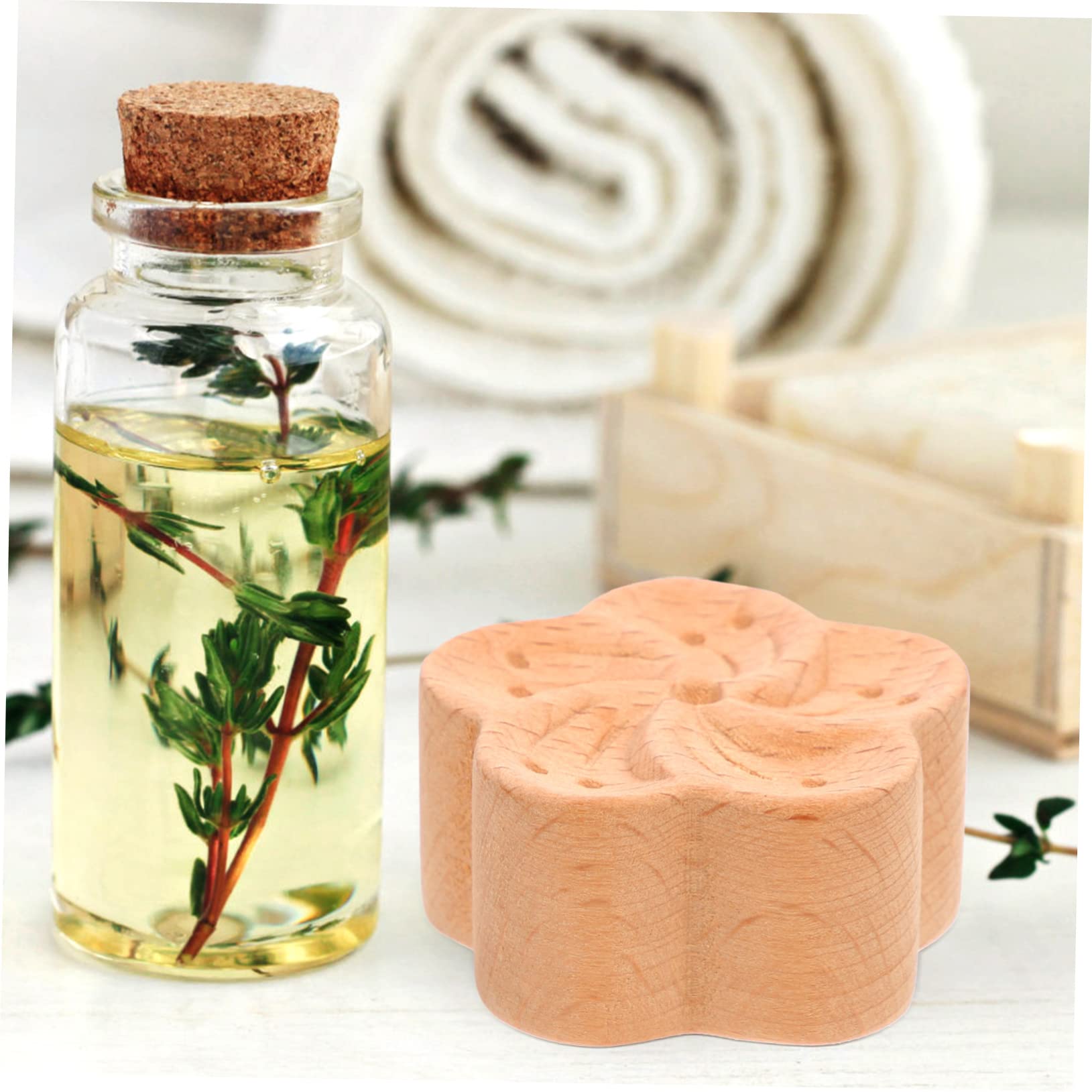 SOLUSTRE 5pezzi Diffusore Legno Per Auto e Casa Diffusore Di Fragranze Compatto e Leggero Facile Da Portare Per Ufficio Cucina e Bagno Per Occasioni Speciali
