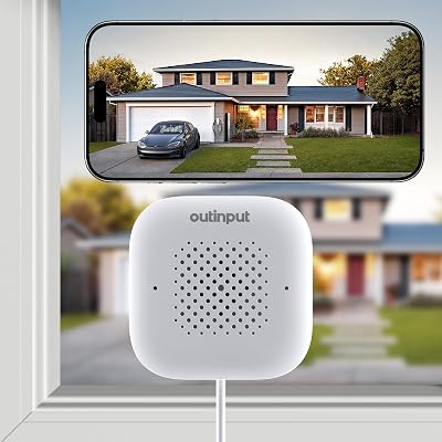 Outinput 3MP 2K Indoor Window Camera – 2.4GHz & 5GHz WiFi Window Cameras for Home Security Looking Outside with AI Color Night Vision, Person & Motion Detection, Anti-Glare, Anti-Reflection