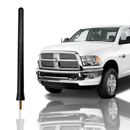 Trunknets Inc 6 3/4″ Antenna MAST for Dodge RAM 1500 2009 2010 2011 2012 2013 2014 2015 2016 2017 2018 2019 New