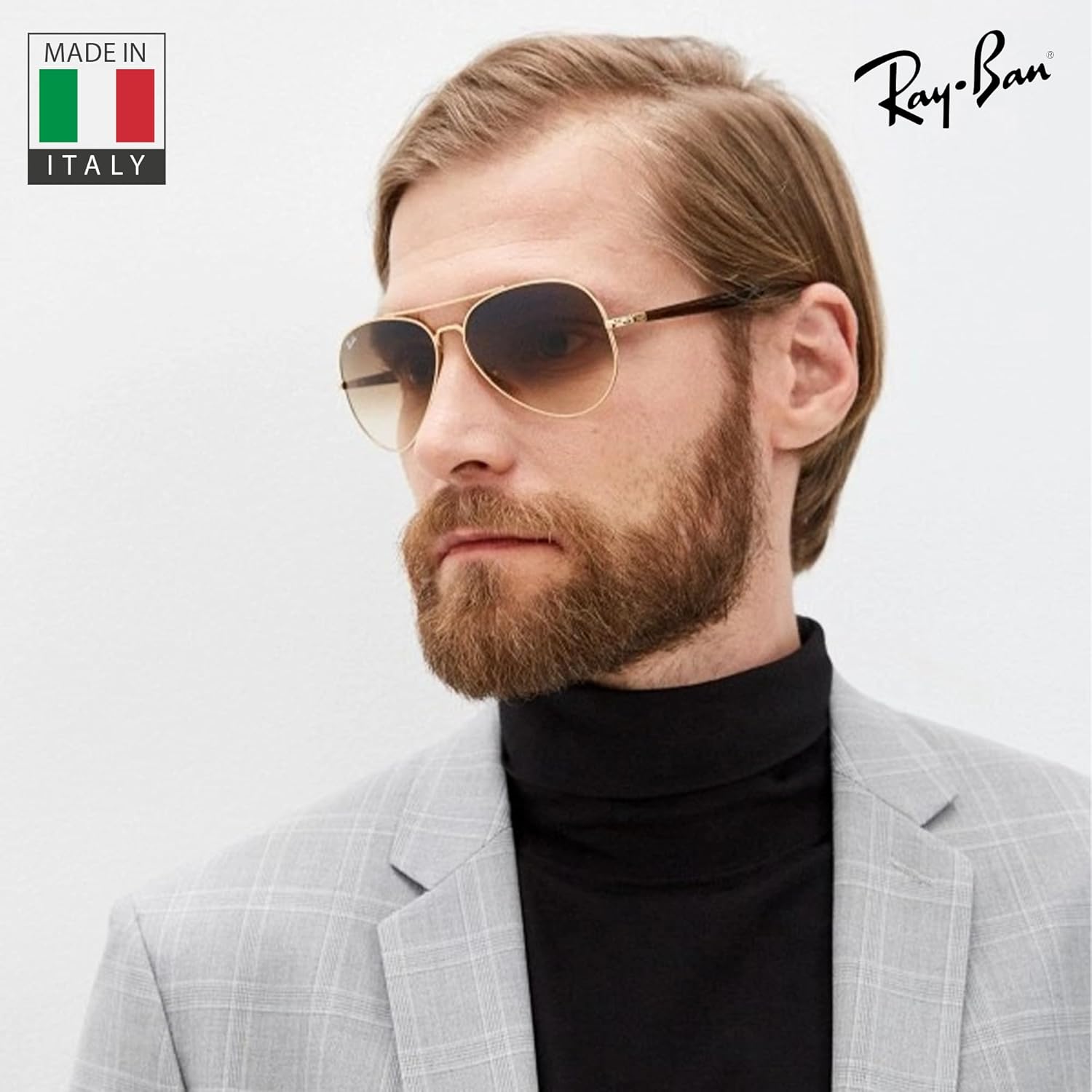 Ray-Ban RB3675 Pilot Shaped Sunglasses for Men & Women with Official RAYBAN Eyewear Kit - Image 6