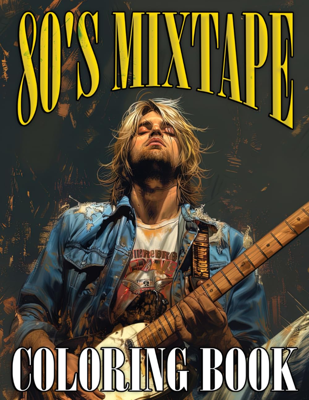 80's Mixtape Coloring Book: 1980s Nostalgia Coloring Pages For Adults With Retro Eighties Accessories, Fashion, Iconic Musical Moments Illustrations