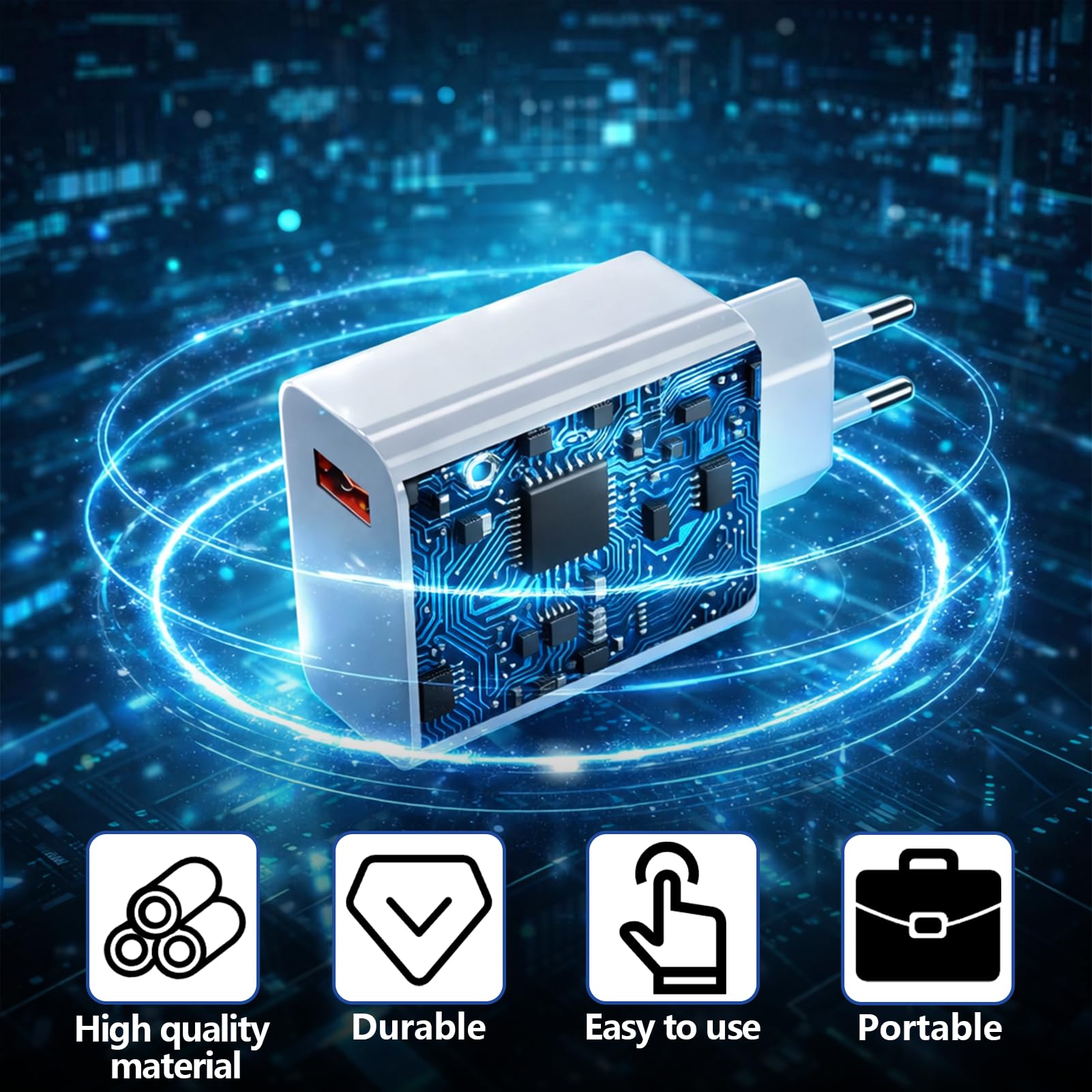 GSGFUIS - Cargador rápido de 33 W, cargador y cable USB C 2M 6A Turbo, tipo C adaptador de corriente para 11 Lite / 10T Pro / 10T / Note 13 5G / 12S / 11 / 11S / 10 Pro etc — view 4
