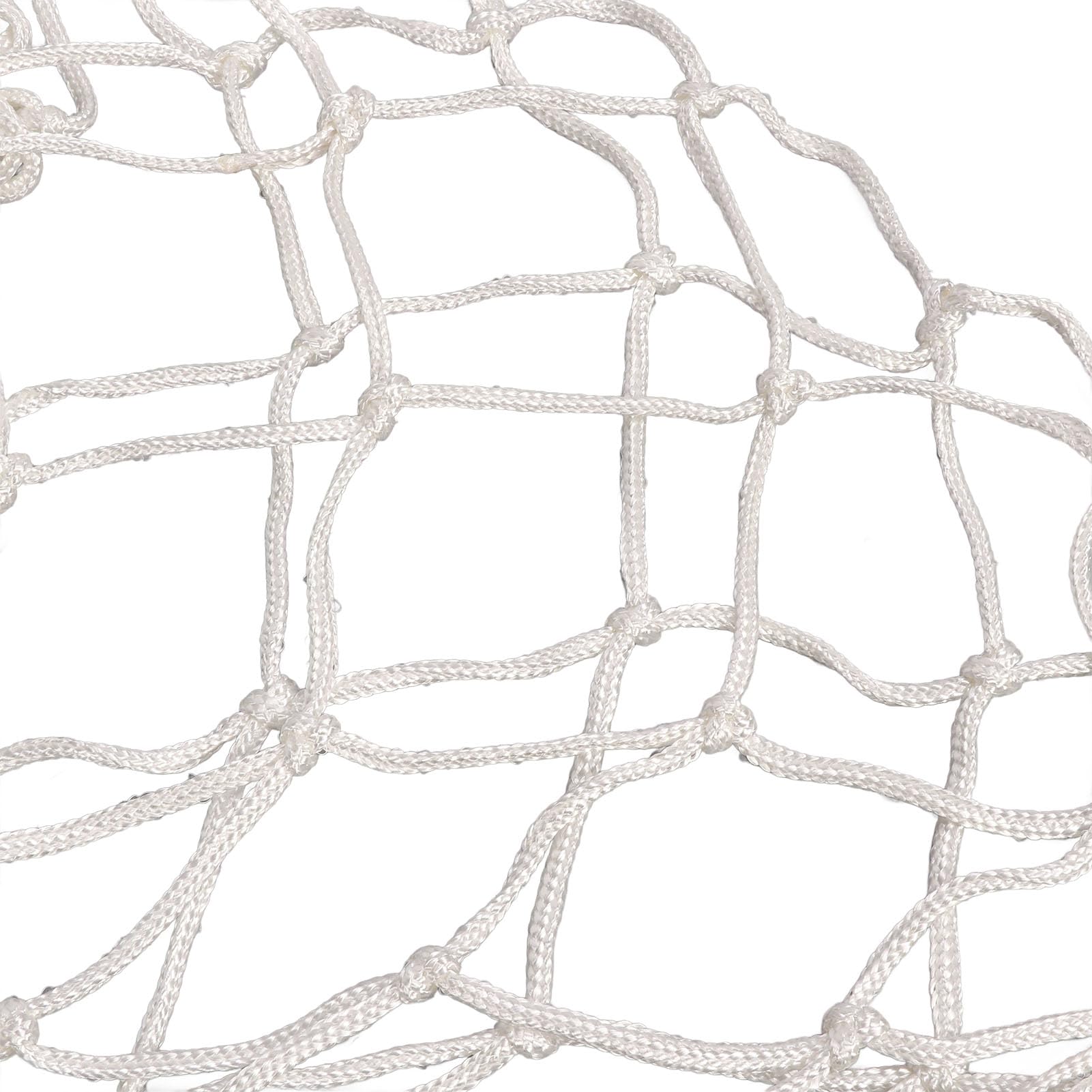 Yuecoom Basketball Carry Net, Sports Ball Carrying Net, Basketball Storage Net Bag, Portabl Sports Ball Net Bag, Accommodate 15 To 20 Basketballs, White Polyester