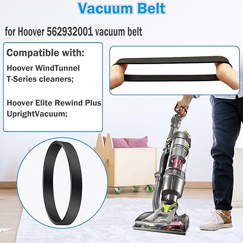 Miniatura 8 de Correas de vacío de repuesto para Hoover 562932001, correas de aspiradora 56293200138528-03338528-058AH20080, se adapta al modelo UH70100, UH70105,