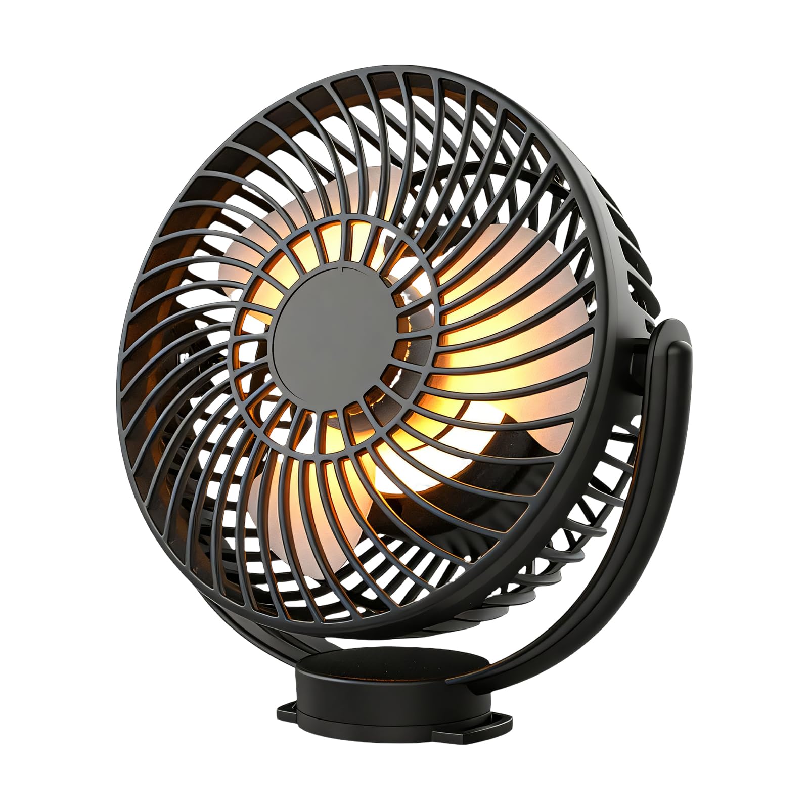 Tkidplw Cart Fan Providing 10000mAh Energy Capacity and Complete Movement for Better Ventilation Car Mount Fan