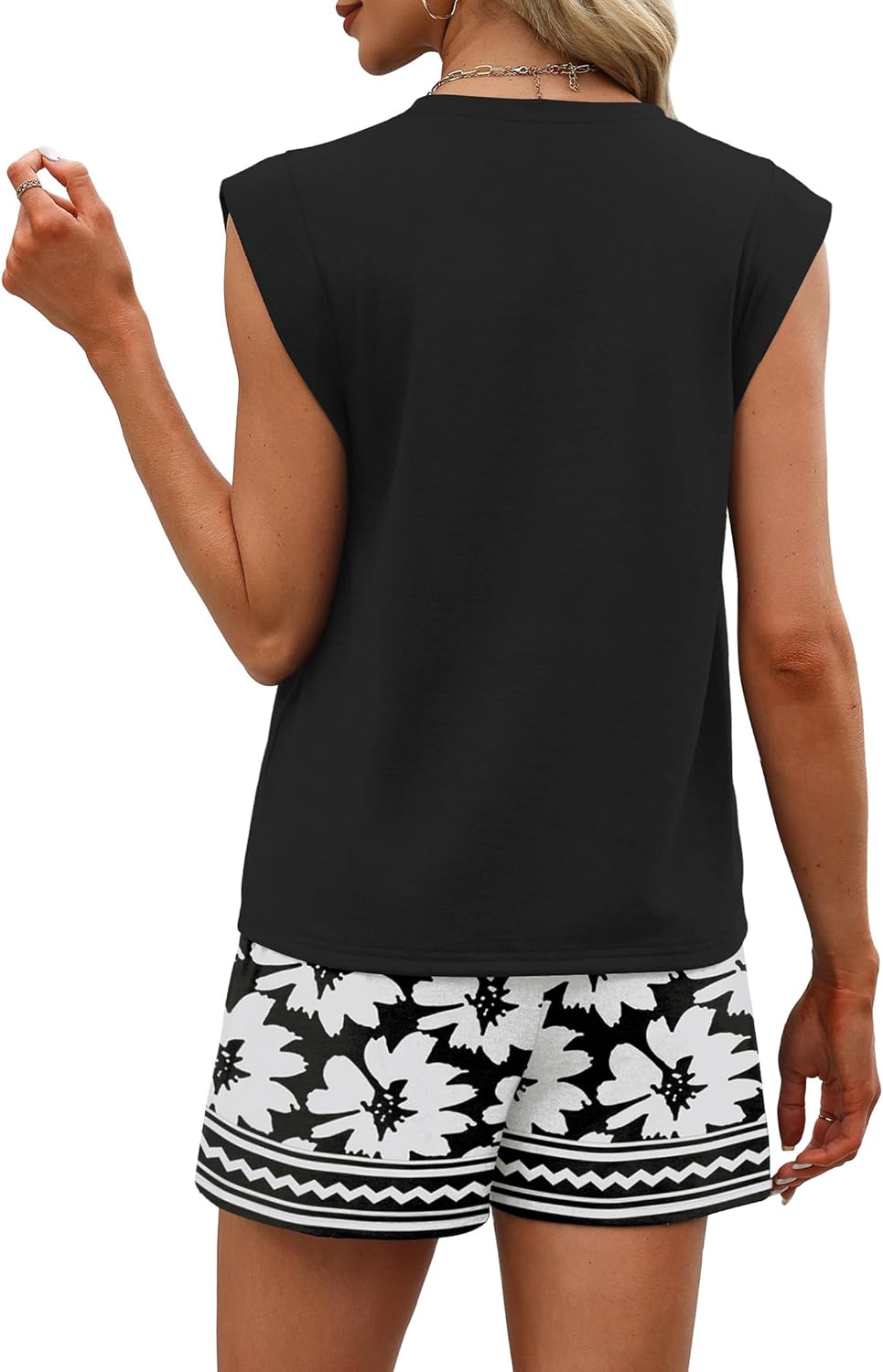 WIHOLL Two Piece Sets for Women Trendy Short Sets Beach Vacation Clothes Airport Travel Cruise Summer Outfits - Image 5