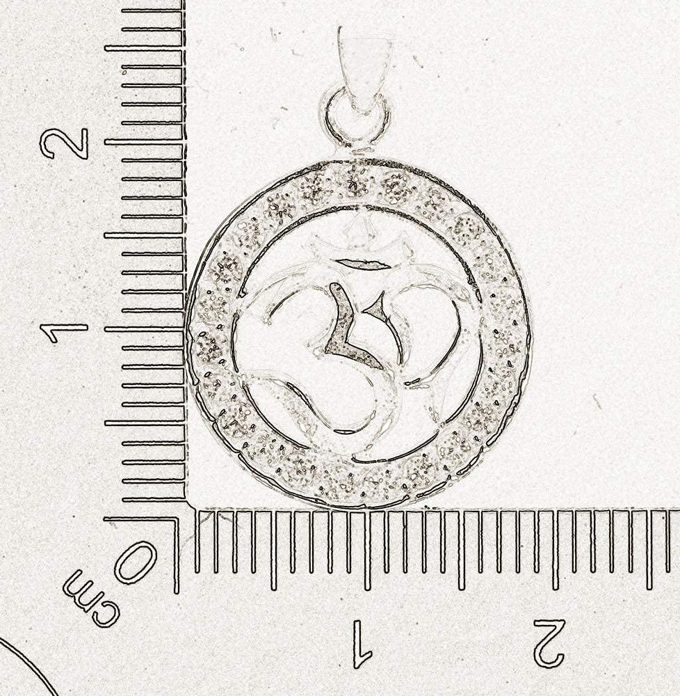 AFP AUM, OM, Ciondolo in Argento 925