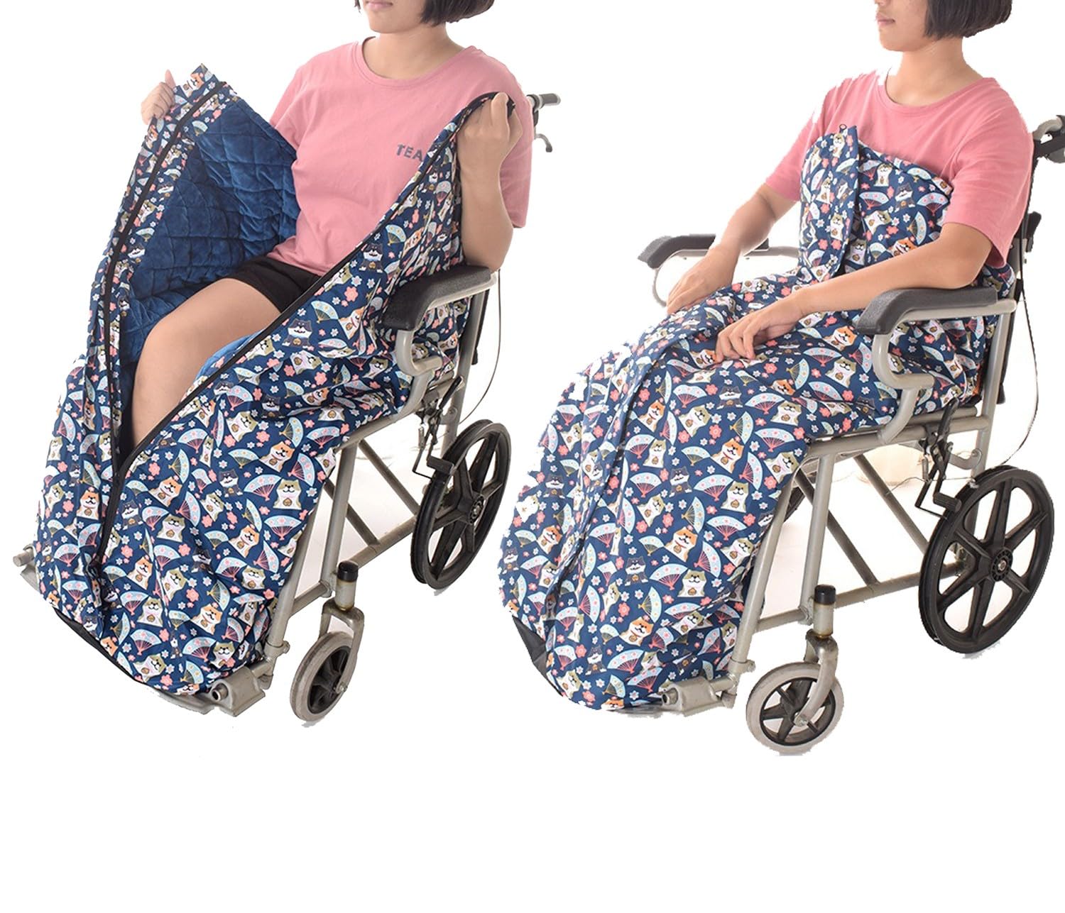 Invierno Manta para Silla De Ruedas, Chubasquero Silla De Ruedas, Calidez A Prueba De Viento Saco para Silla De Ruedas Adultos, Ajuste Universal para Sillas De Ruedas