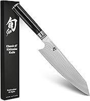 Shun Classic 8-Inch Kiritsuke Knife: Japanese Chef Knife with VG-MAX Steel, Damascus Cladding & Pakkawood Handle