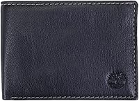 Timberland Men's RFID Blocking Genuine Leather Slim Passcase Wallet with Removable ID Pocket