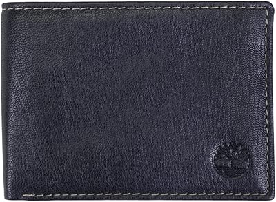 Timberland Men's Leather RFID Blocking Passcase Security Wallet