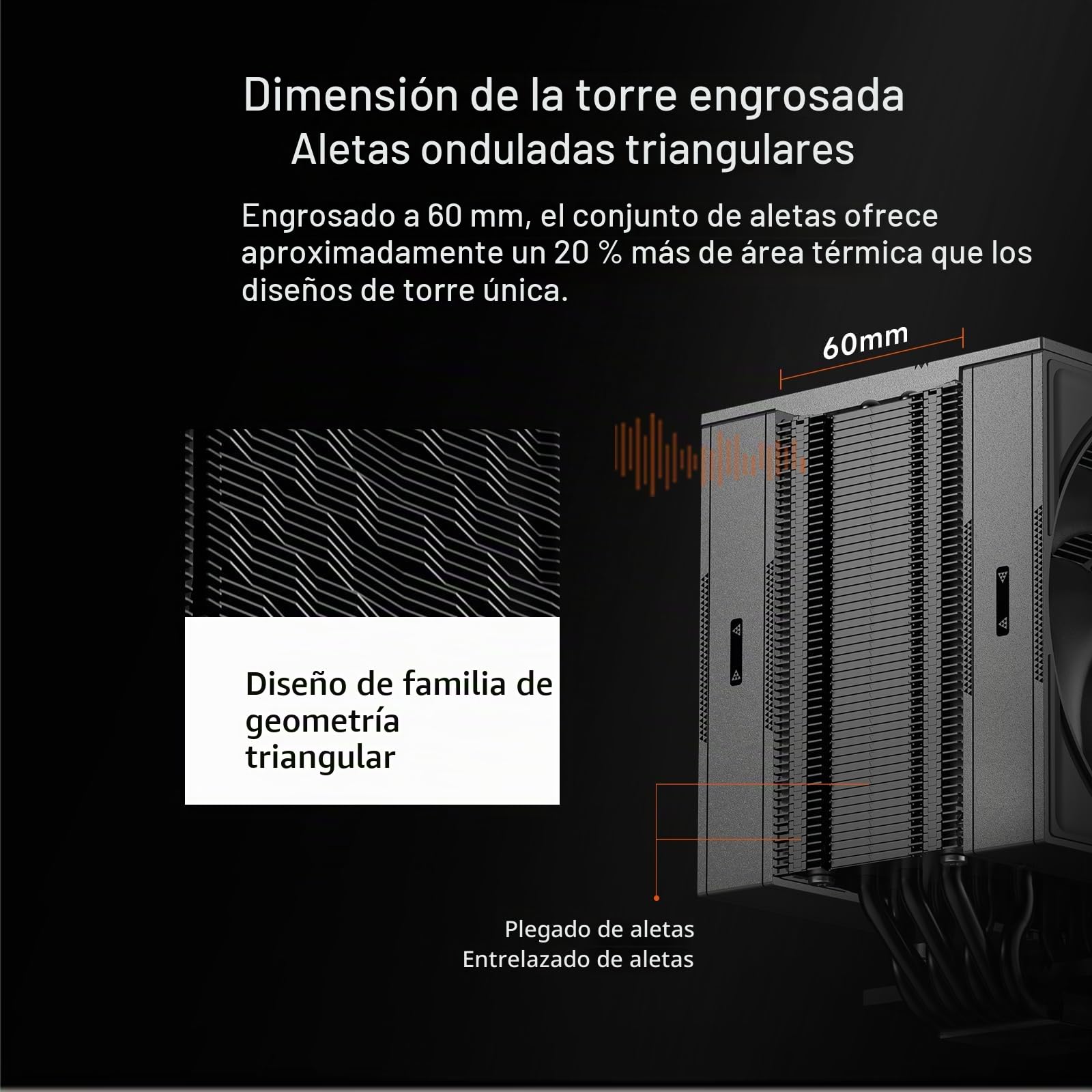 CPS RZ700D BK Disipador de aire para CPU, Cooler de torre única insignia con 7 heatpipes y ventilador F5 S120 PWM, cubierta superior magnética, compatible con Intel LGA 1700/1851/1200 y AMD AM5/AM4