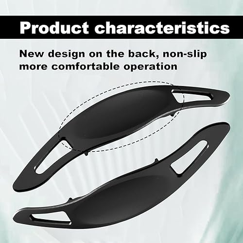 Miniatura 10 de Fundas de extensiones de palanca de cambios de volante compatibles con Toyota Camry 2018-2023 para Corolla RAV4 Avalon 2019-2023, extensión de