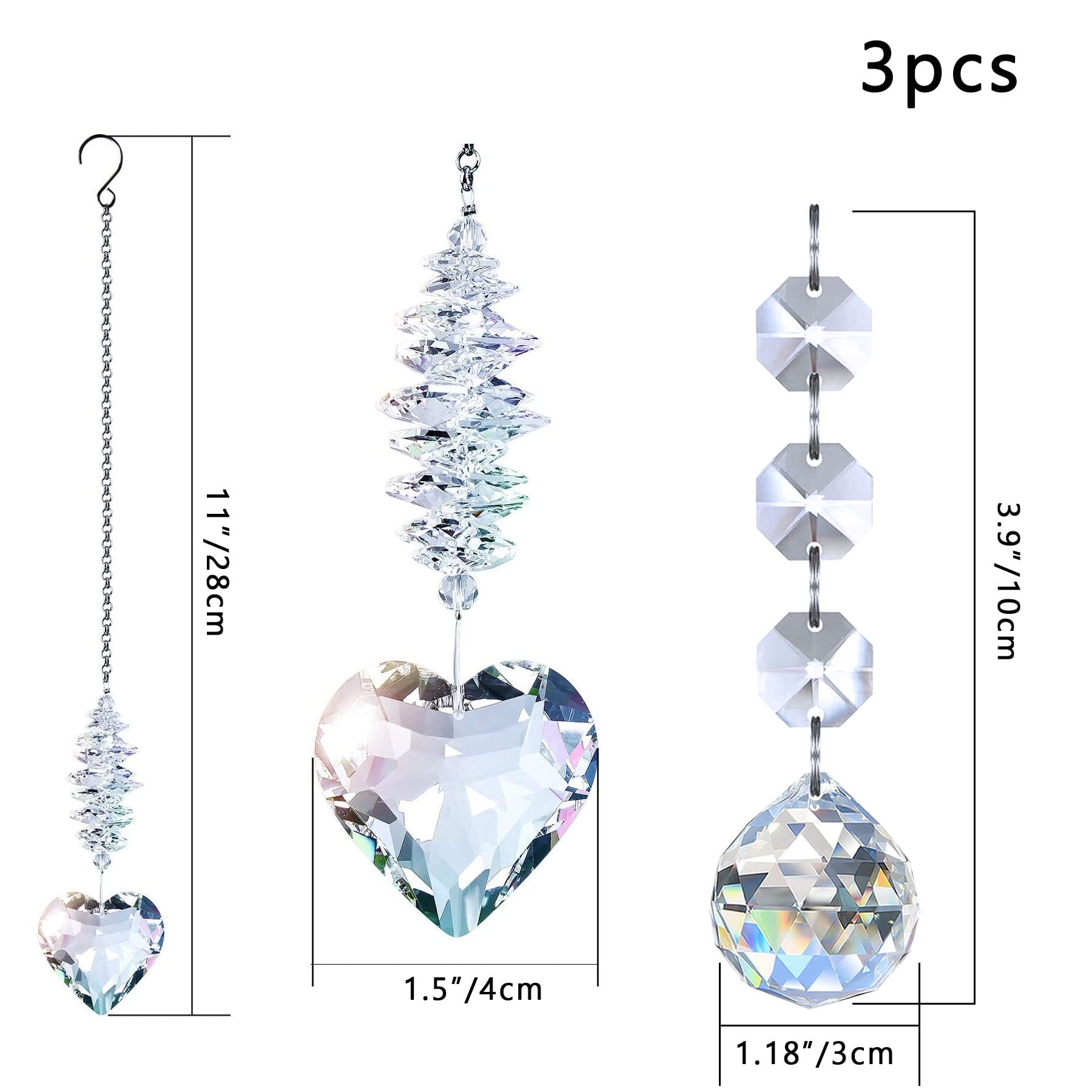 Palla Di Cristallo Da Appendere In Vetro Prisma Arcobaleno Decorazione Da Giardino E Finestra Da 1,78 € | DHgate