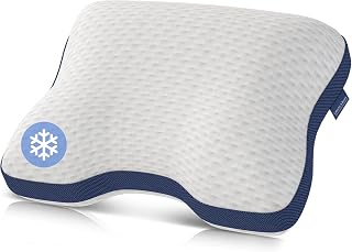 Liebscher & Bracht – kühlendes Nackenstützkissen | orthopädisch zur Unterstützung bei Nackenschmerzen 40x55cm – ergonomisch & höhenverstellbar – mittelfest & fest