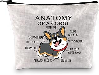 G2TUP Black Corgi Lover Tricolor Anatomía Bol...
