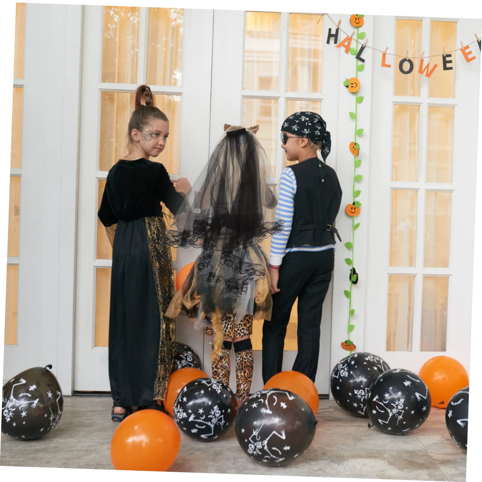 GALPADA 5stücke Kurzer Brautschleier Aus Spitze Für Hochzeiten Und Halloween Mit Elegantem Mesh-look Perfektes Kostümzubehör Für Besondere Anlässe