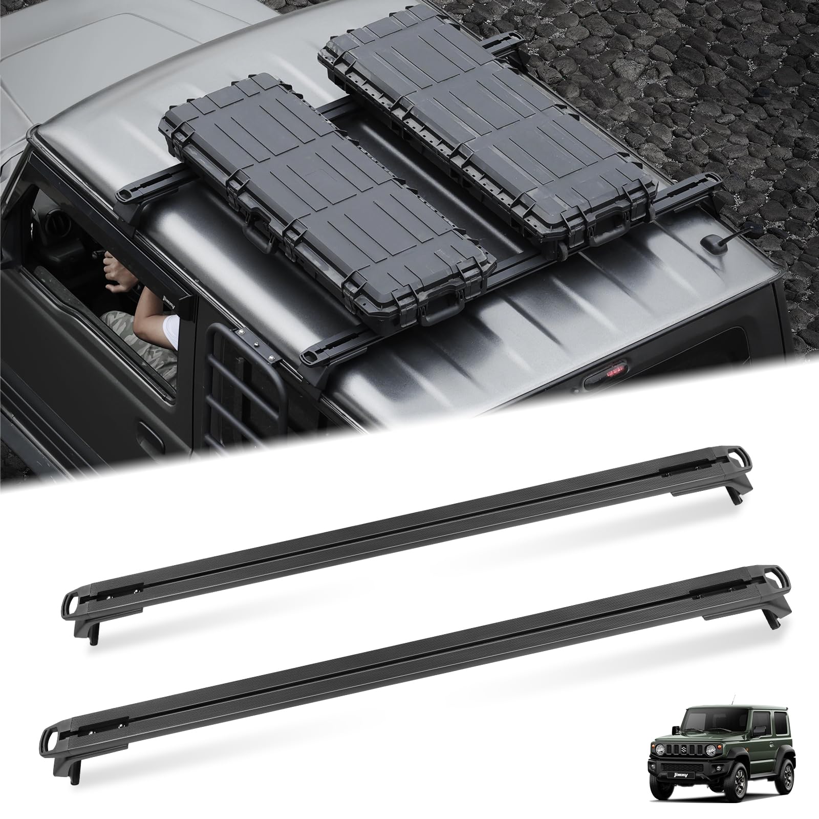 Amazon.co.jp: AMWMORV ジムニー ベースキャリアJB64 専用ルーフ 