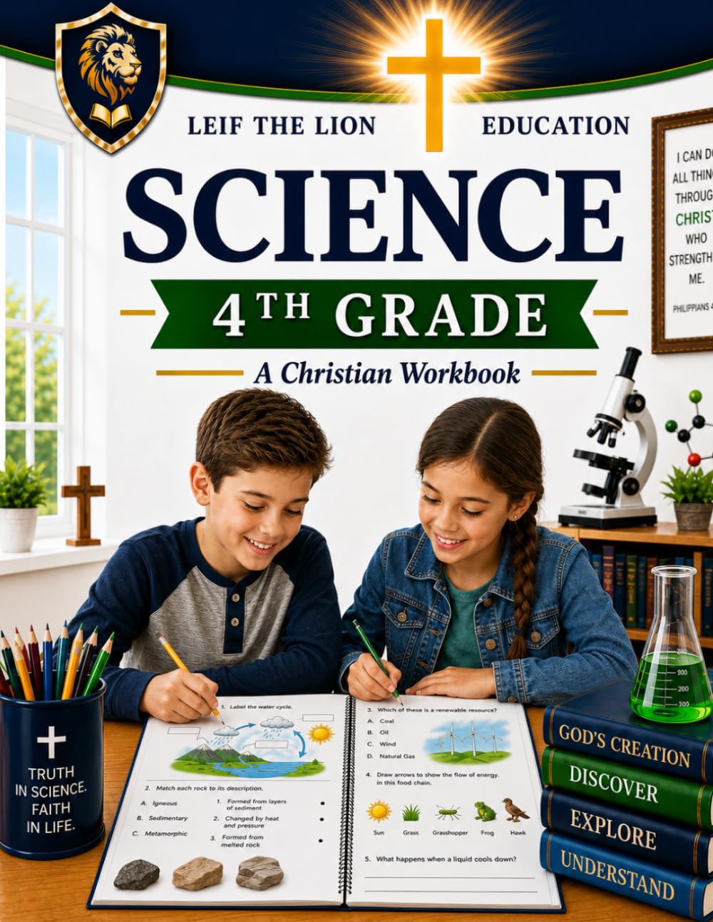 4th Grade Science: A Christian Homeschool Workbook