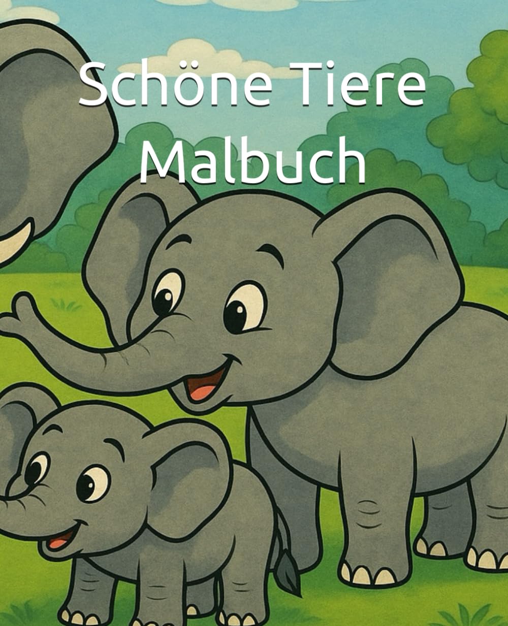 Schöne Tiere Malbuch: Malbuch mit schönen Tieren