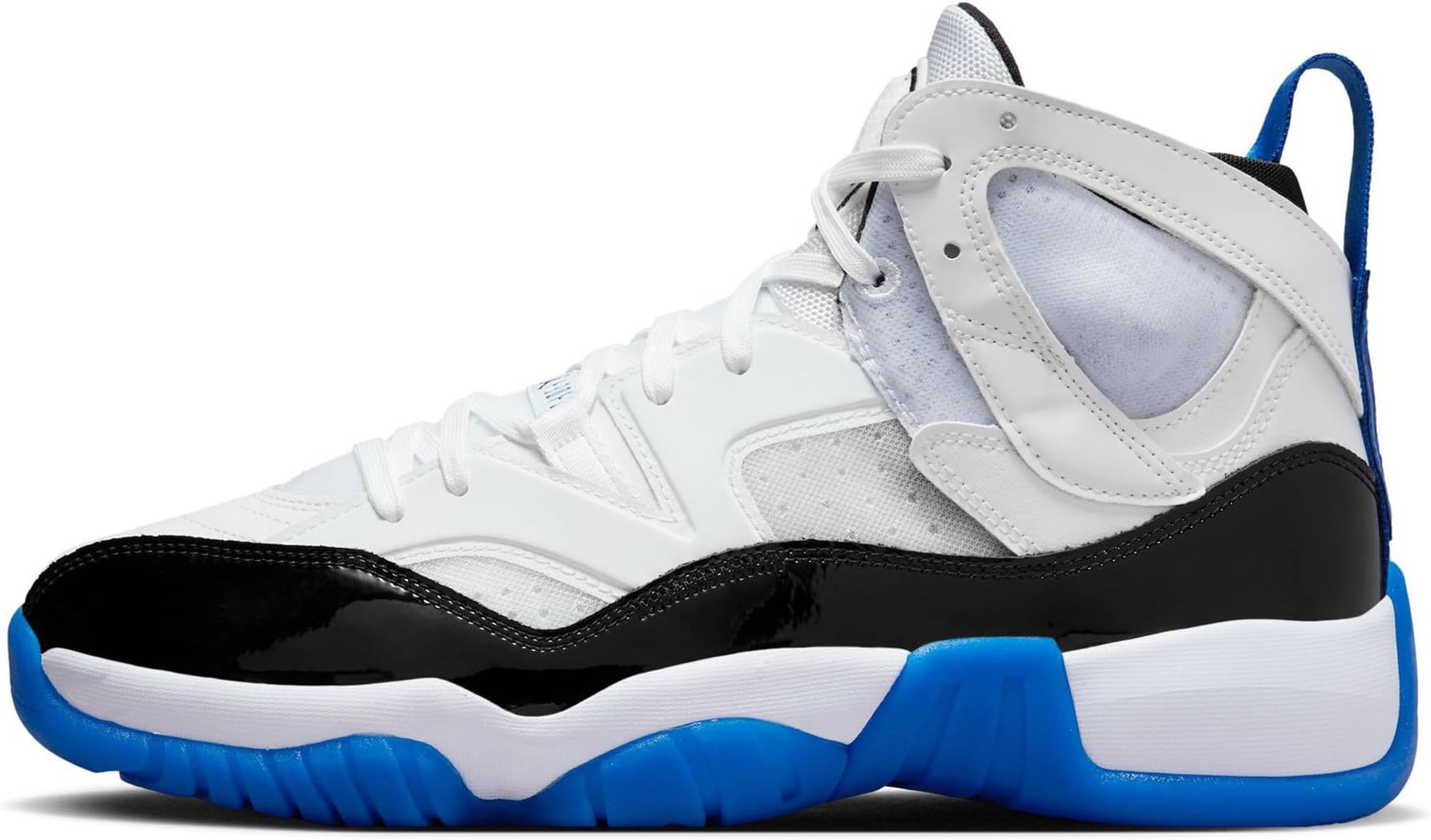NIKE Jordan Jumpman Two Trey Men's Shoes Adult DO1925-140 (White/Game Royal-B), Size 8