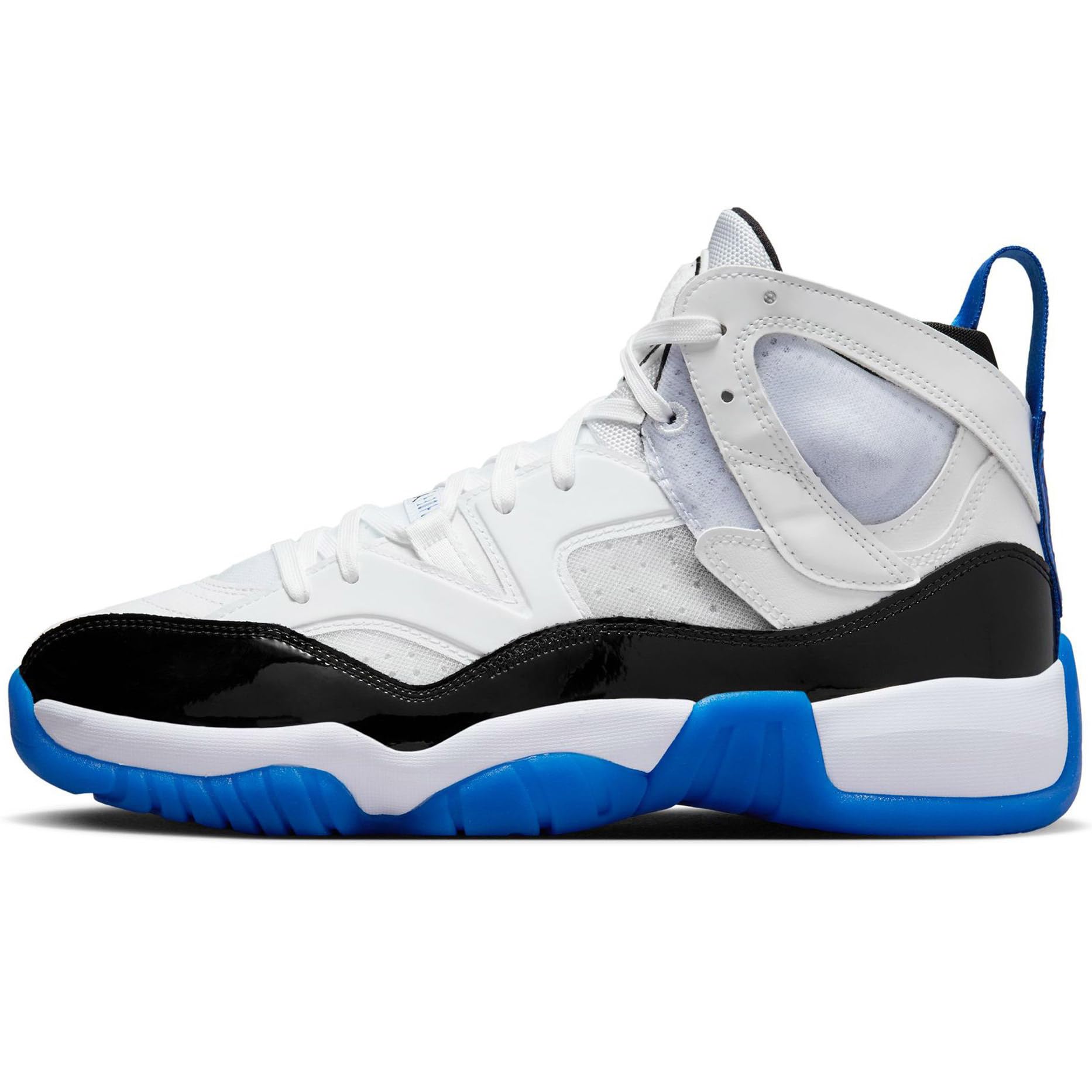 NIKE Jordan Jumpman Two Trey Men's Shoes Adult DO1925-140 (White/Game Royal-B), Size 8