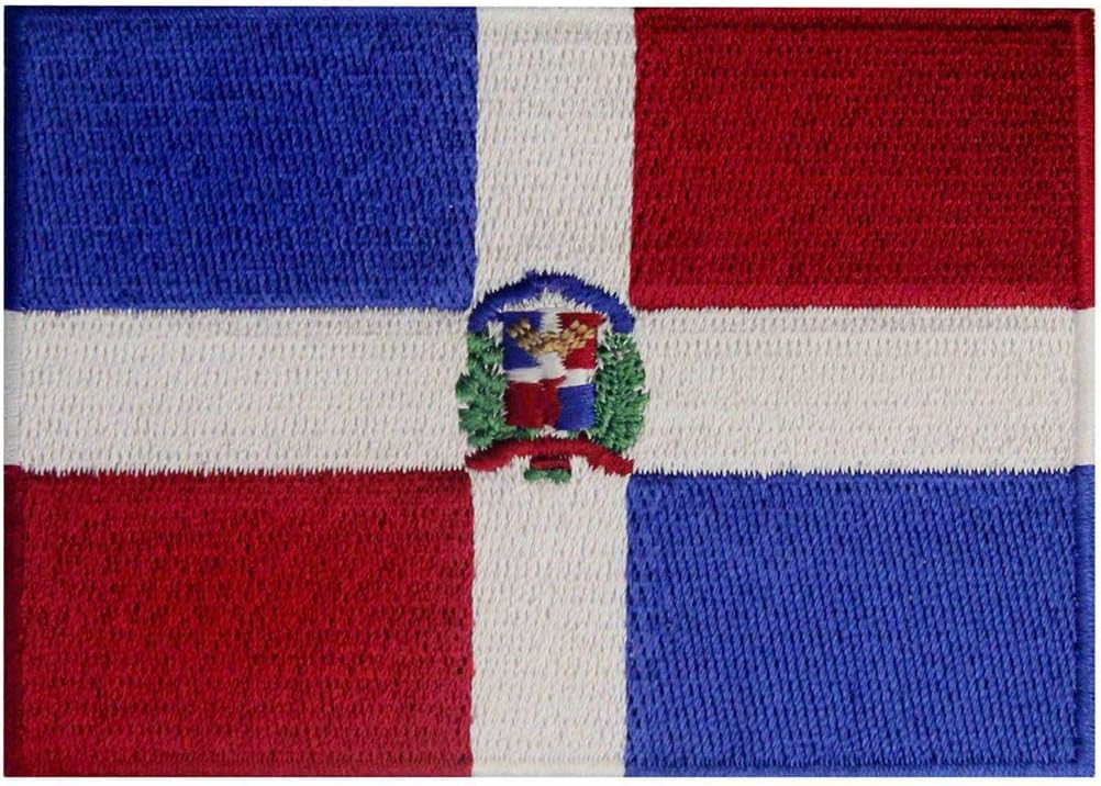 Dominican Republic Flag Embroidered Patch Caribbean Iron On Sew On National Emblem