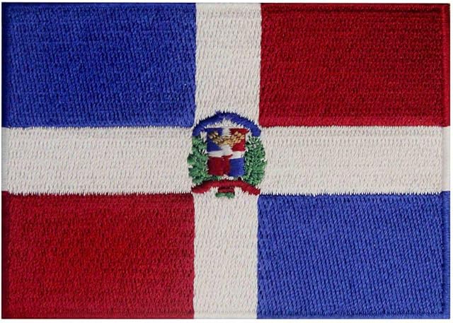 Dominican Republic Flag Embroidered Patch Caribbean Iron On Sew On National Emblem