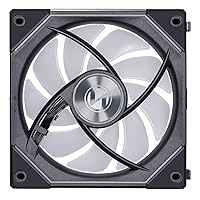 Vista 2 de Lian Li UNI Fan SL-Infinity 120mm Reverse Blade-Single Pack-ARGB Fan (Non-Wireless) -Daisy-Chain Design-Infinity Mirror-Cable